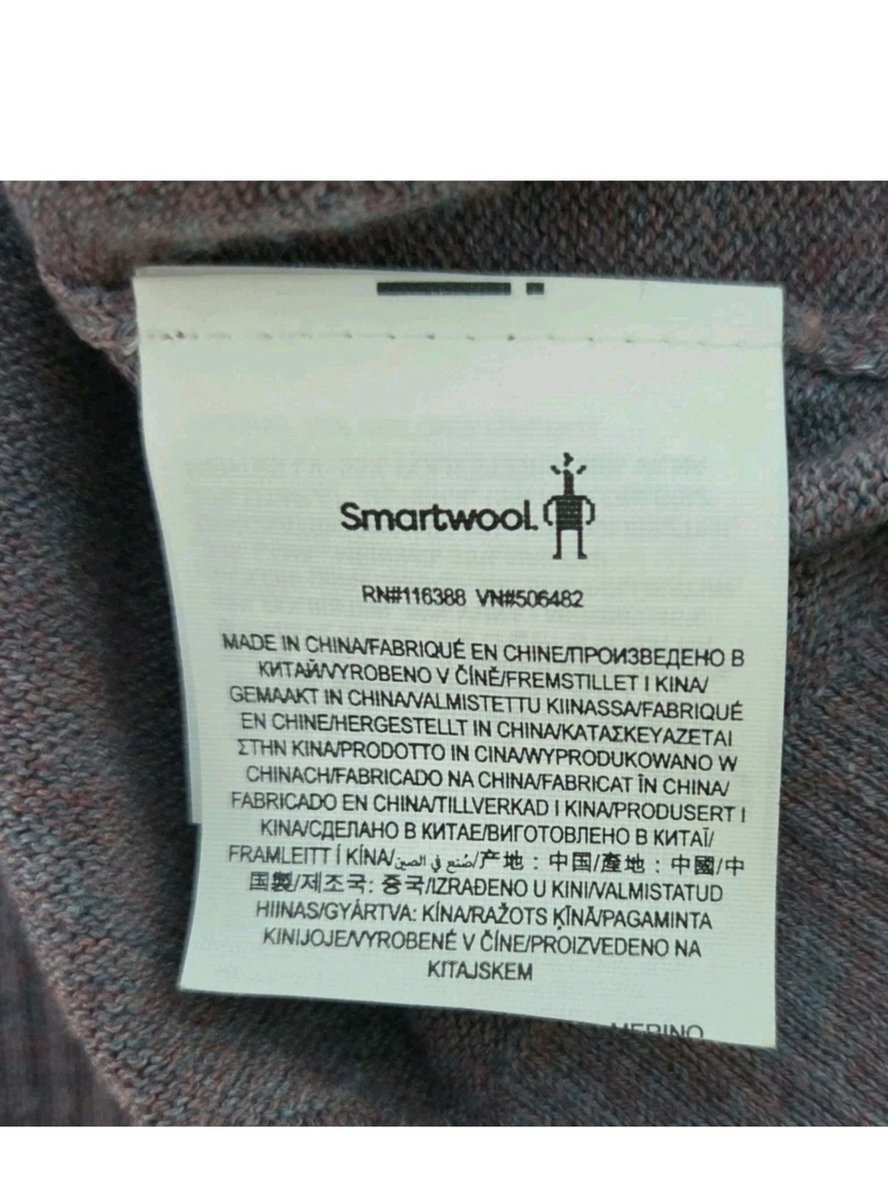 Smartwool Edgewood Mock Neck Sweater Merino Wool Blend Purple Sweater Size M - Picture 7 of 8